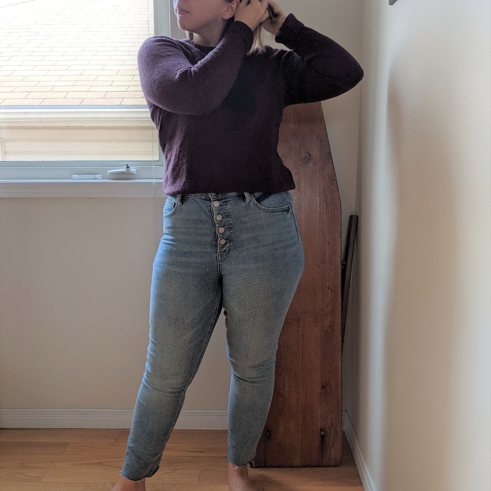Large 'N' letterman knit sweater